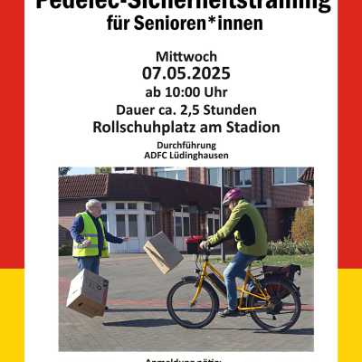 Pedelectraining 2025 Ankündigung