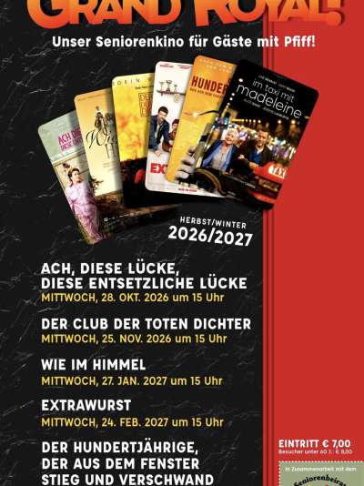 Prgramm 2 neue Termine und Filme